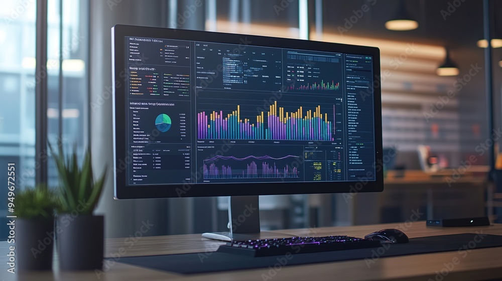 A computer screen displaying complex insurance software tools and data analytics. A computer screen displaying complex insurance software tools and data analytics.