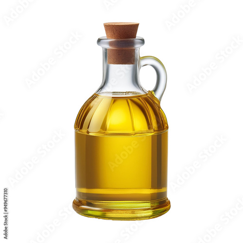 bottle of olive oil isolated