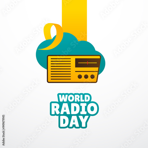 World Radio Day Background Design