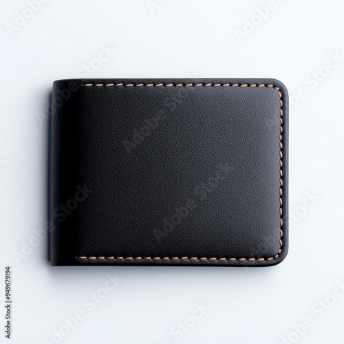 Slim wallet mockup with highresolution details, focus on modern design and clear branding