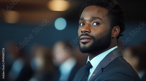 Realistic image of a pastor giving a sermon to a diverse congregation high-definition clarity