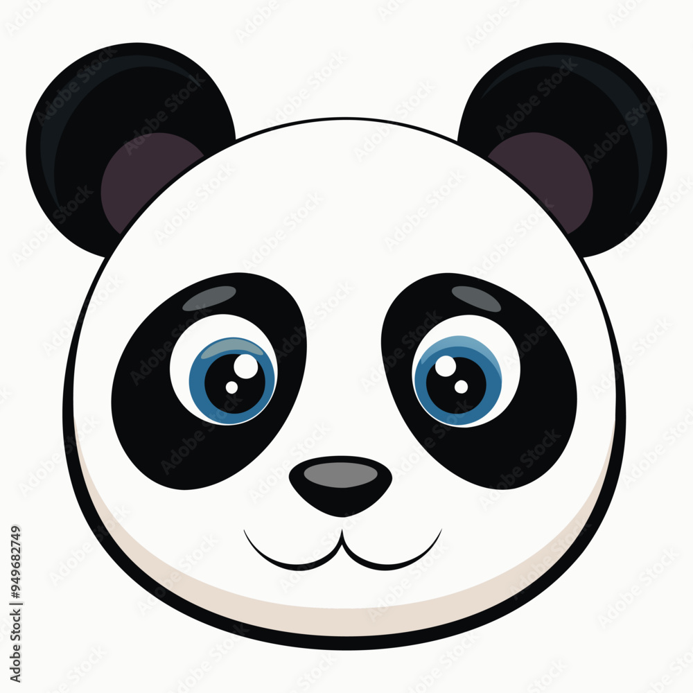Cute panda face