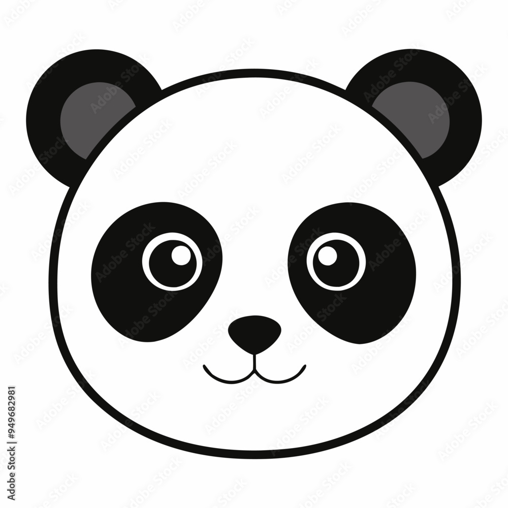 Fototapeta premium Cute panda face