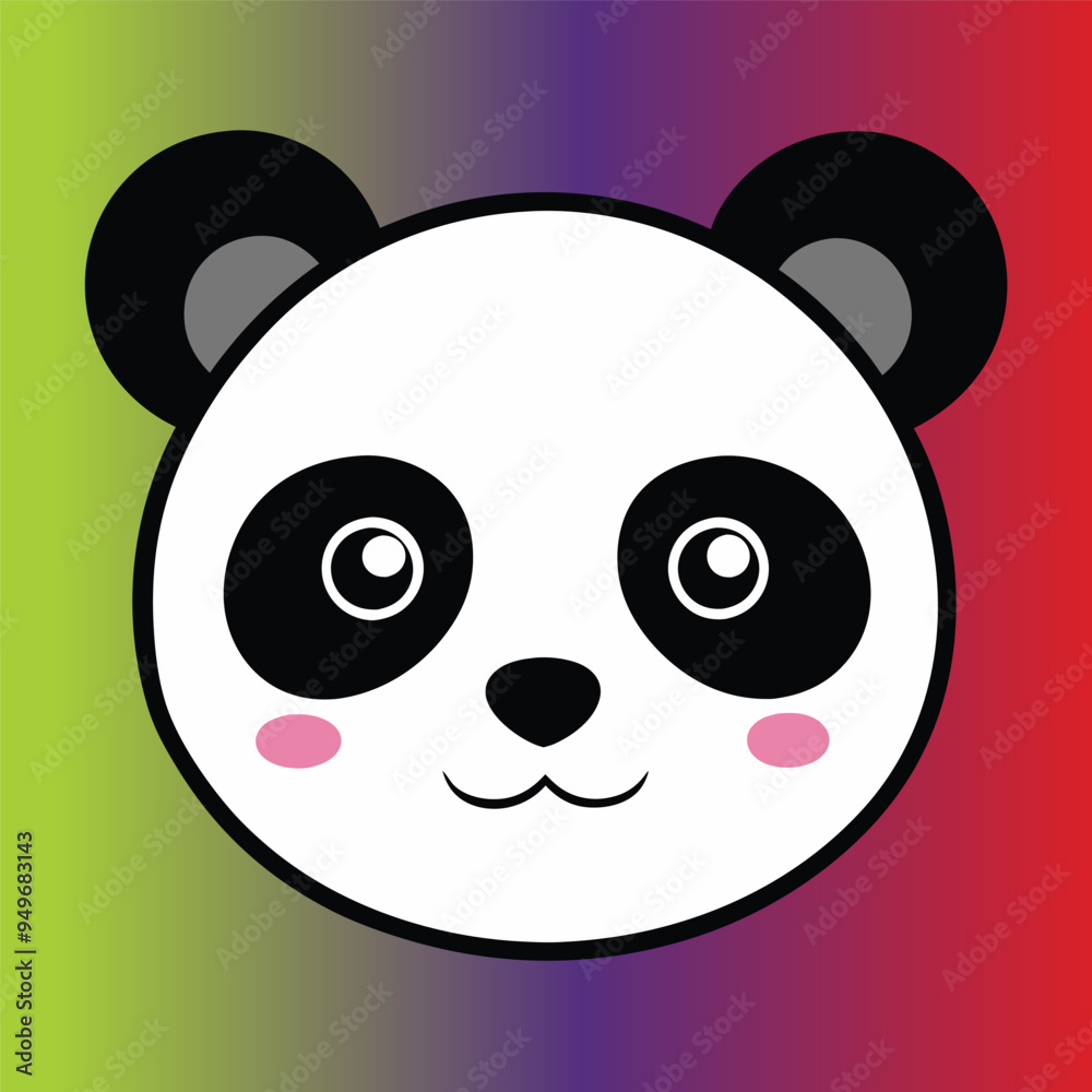 Cute panda face Cute panda face