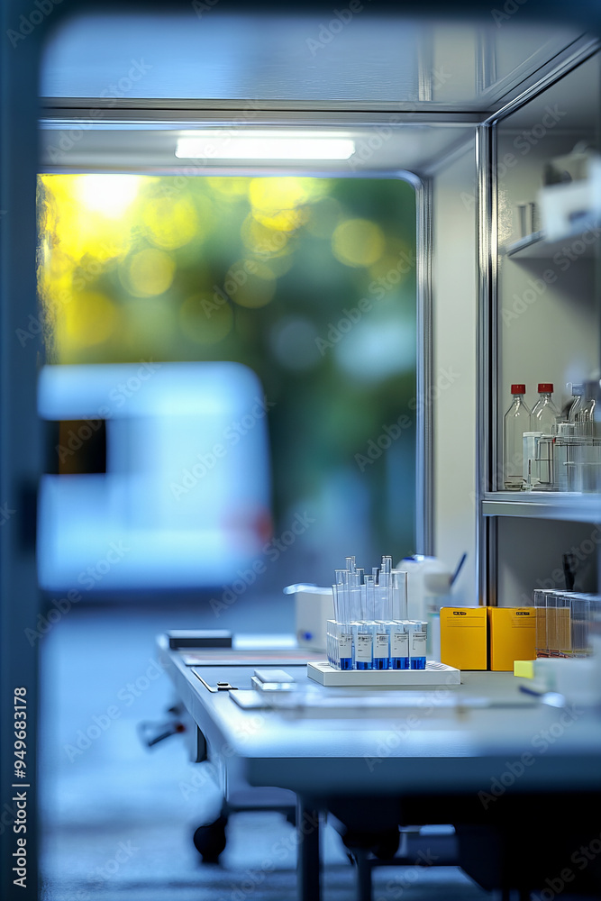 Modern Laboratory With Test Tubes And Glassware In A Scientific Setting Creating A Clean And Organized Work Environment Modern Laboratory With Test Tubes And Glassware In A Scientific Setting Creating A Clean And Organized Work Environment