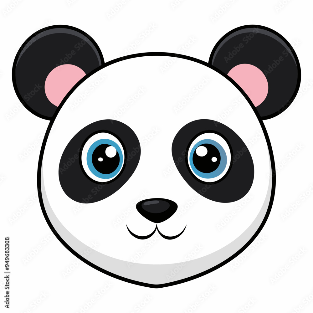 Fototapeta premium Cute panda face