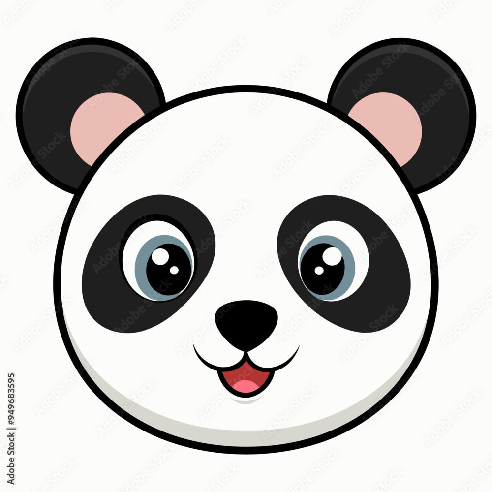 Fototapeta premium Cute panda face