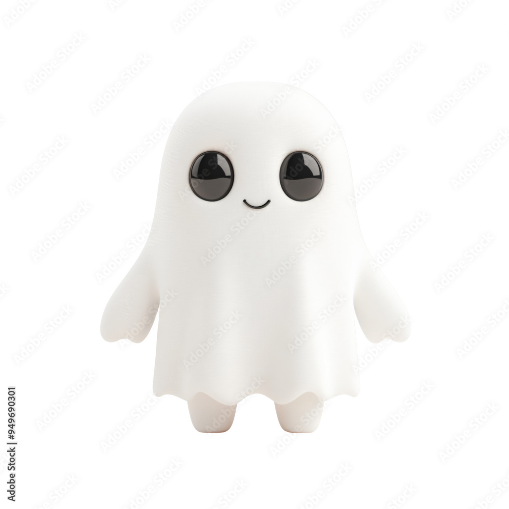 cute Ghost at center for a website isolated white background cute Ghost at center for a website isolated white background