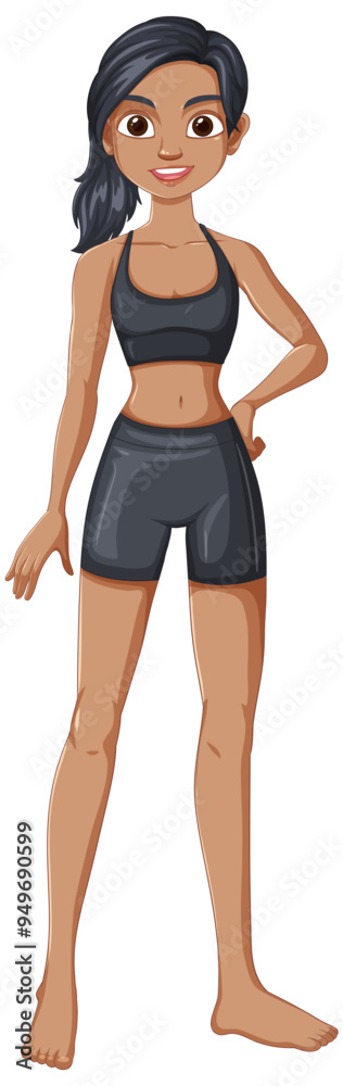 Fitness Enthusiast in Workout Attire Fitness Enthusiast in Workout Attire