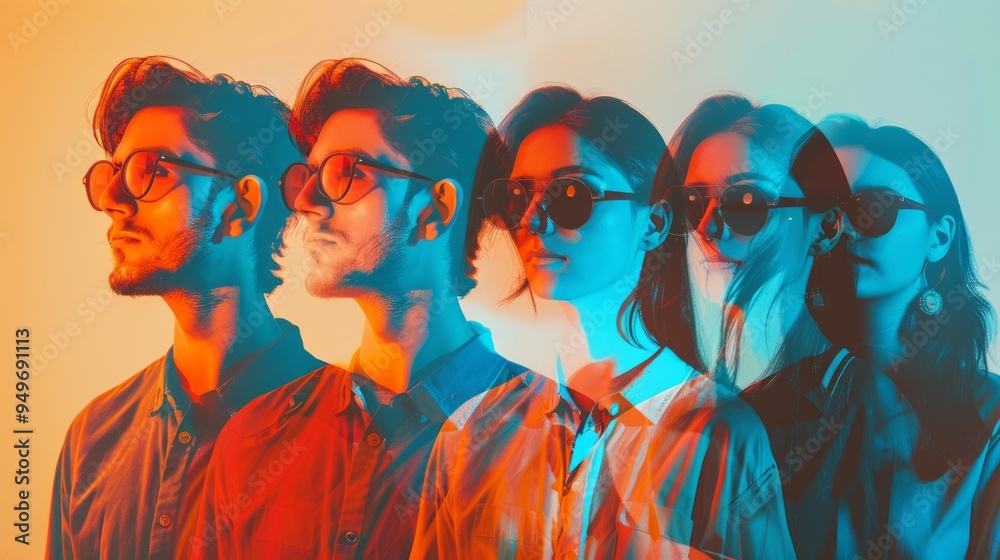 A group of people with different avatars