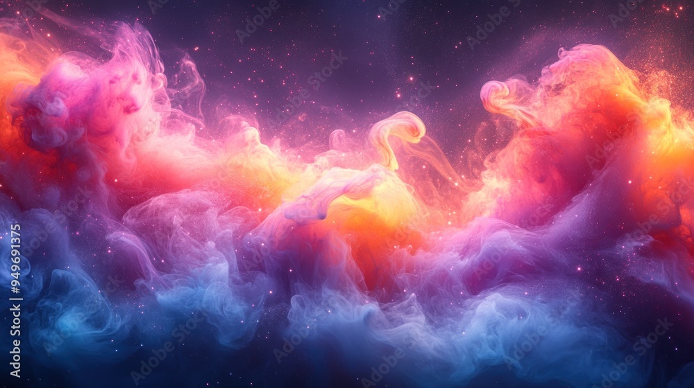 Abstract Cosmic Swirls of Color Abstract Cosmic Swirls of Color