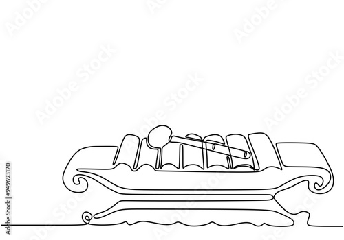 Minimalist Continuous Line Art of Traditional Indonesian Gamelan Musical Instruments