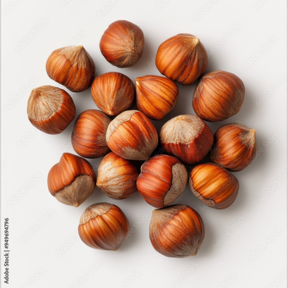 Hazelnut on a white background Hazelnut on a white background