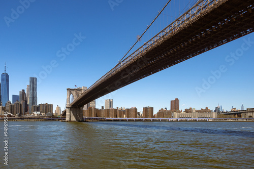 Brooklyn Bridge Over East River in Daylight