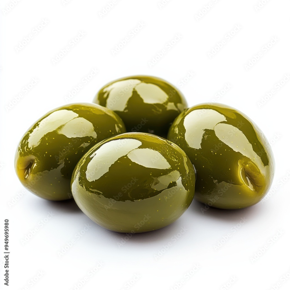 Olives on a white background Olives on a white background