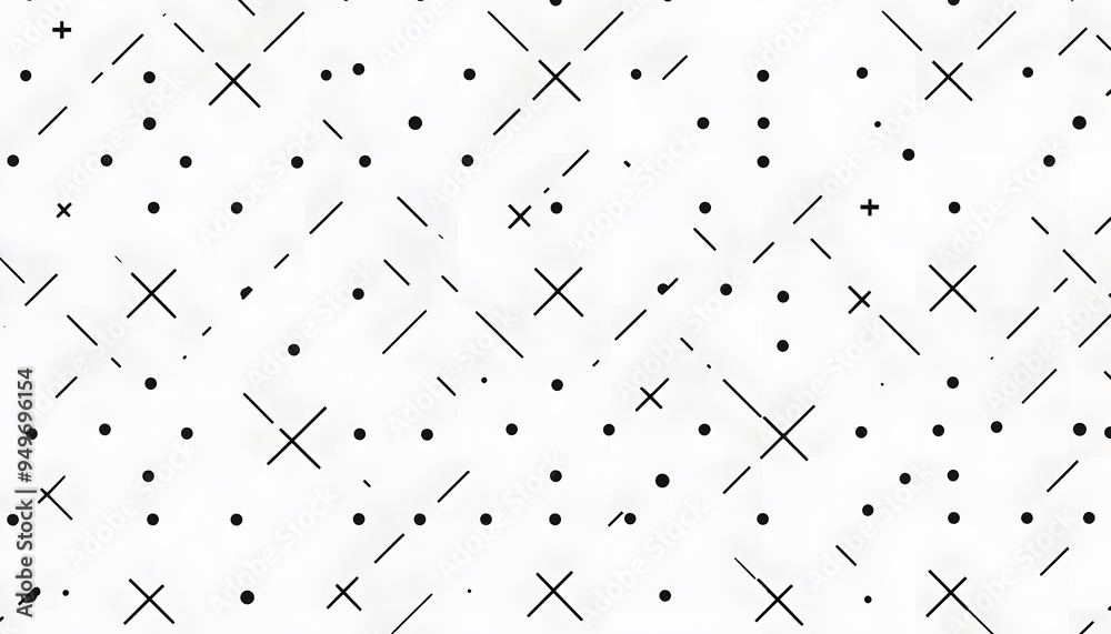 Repeating patterns of small, simple shapes like dots, crosses, or lines, spaced out across a solid background Repeating patterns of small, simple shapes like dots, crosses, or lines, spaced out across a solid background