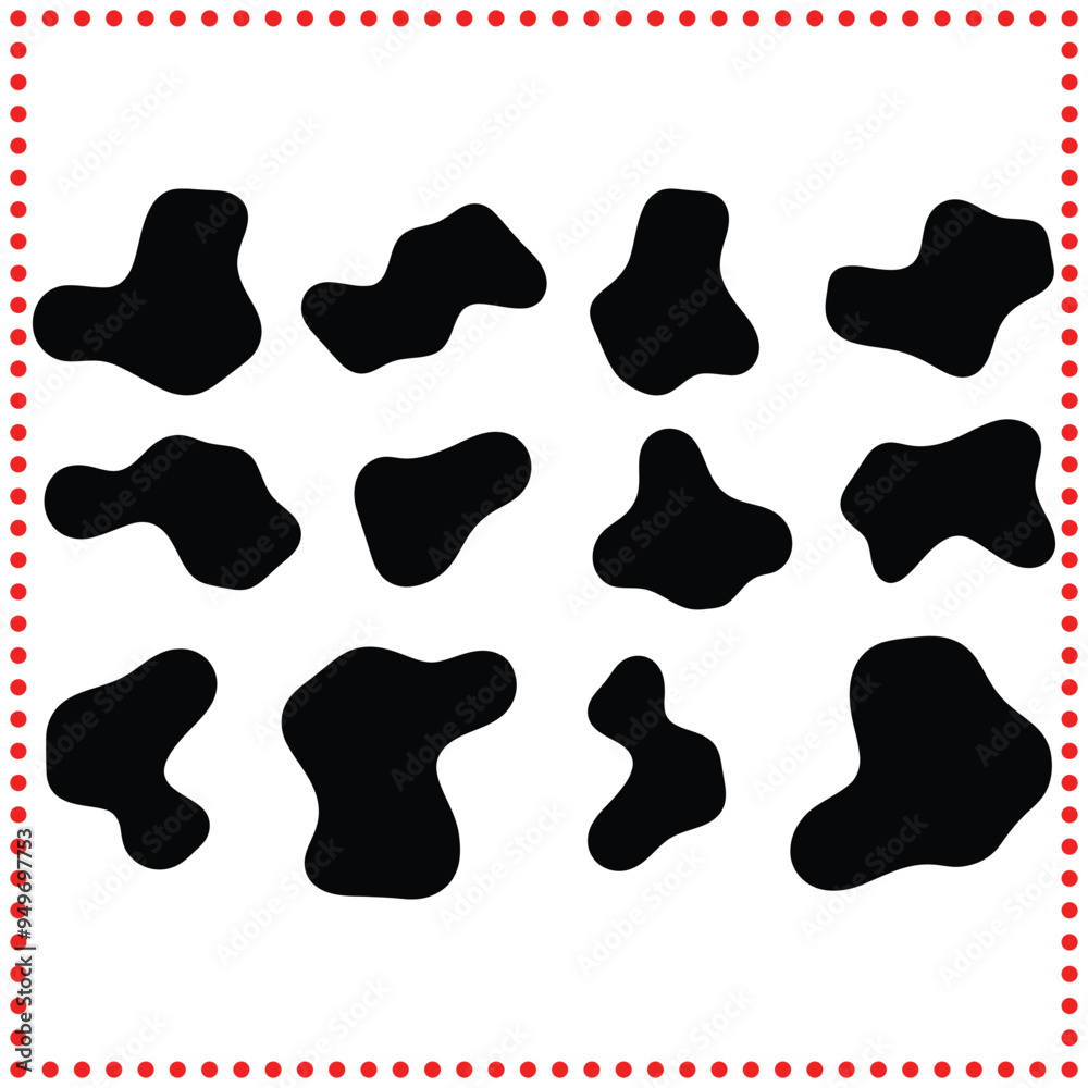 Organic Blob Shapes in Abstract and Fluid Style for Vector Art Organic Blob Shapes in Abstract and Fluid Style for Vector Art