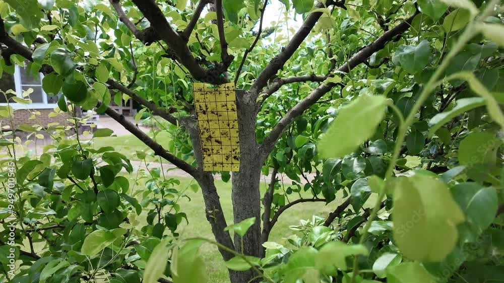 Adhesive Tape For Catching Insects Outdoors Adhesive Tape For Catching Insects Outdoors