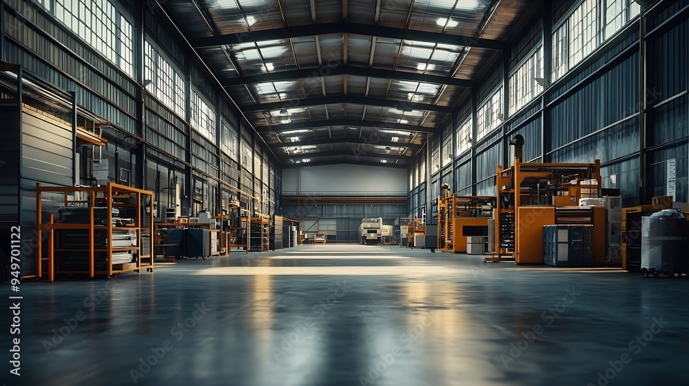 Large factory workshop space building : Generative AI Large factory workshop space building : Generative AI