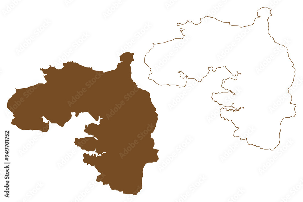 Bintan island (Republic of Indonesia, South East Asia, Riau Archipelago) map vector illustration, scribble sketch Bintan map Bintan island (Republic of Indonesia, South East Asia, Riau Archipelago) map vector illustration, scribble sketch Bintan map