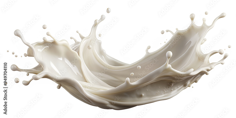 Milk plash or Liquid plash isolated on a white background Milk plash or Liquid plash isolated on a white background