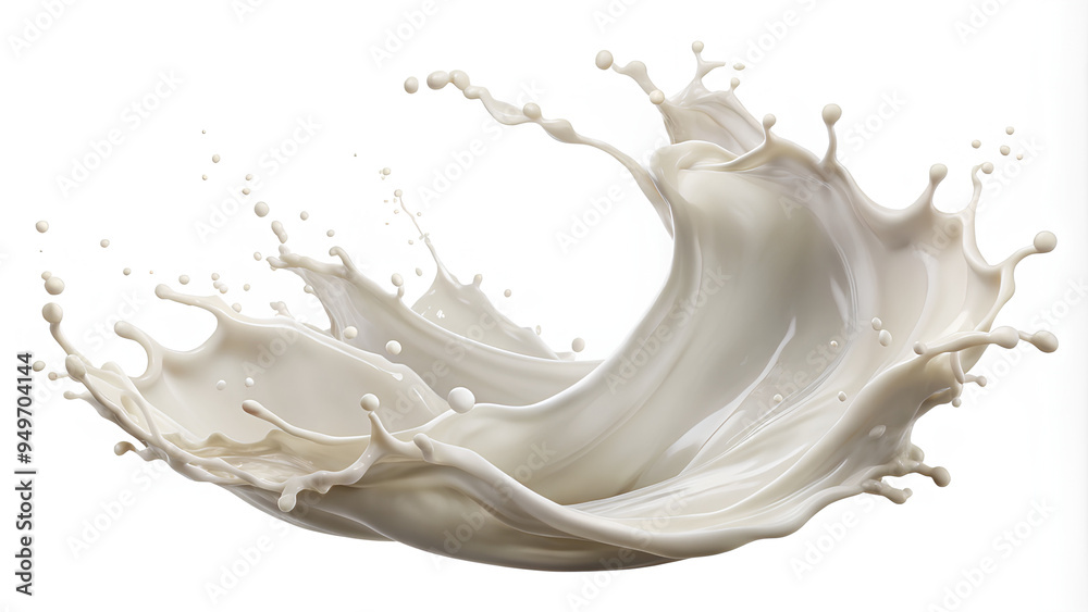 Milk plash, White Liquid plash isolated on a white background Milk plash, White Liquid plash isolated on a white background