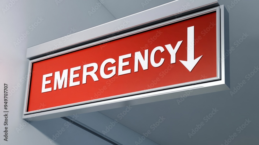 Emergency Room Signage, Hospital Name Plate, Medical Crisis Response, Healthcare Facility Details Emergency Room Signage, Hospital Name Plate, Medical Crisis Response, Healthcare Facility Details