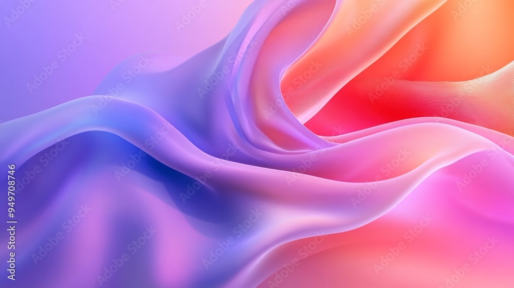 Fototapeta premium pastel pink to lavender gradient for advertising , smooth gradient color tone , pastel pink to light lavender , calming and inviting background