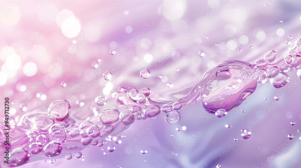 Soft Water Surface with Bubbles in Pastel Pink and Purple Tones Soft Water Surface with Bubbles in Pastel Pink and Purple Tones
