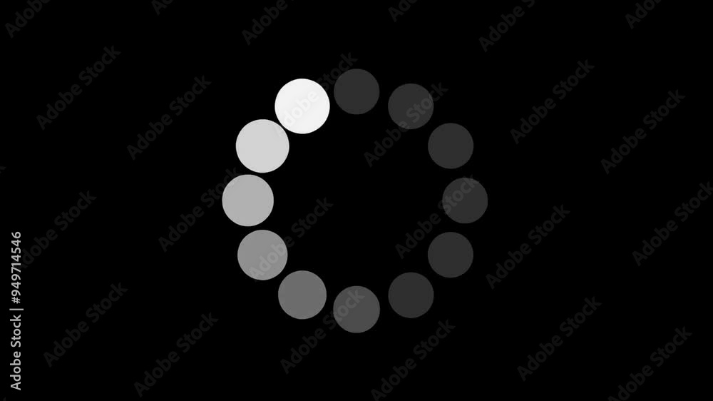 Motion Graphic Animated Design Art Background of Counting Down Timer