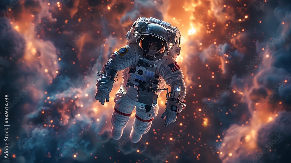A close-up shot of an astronaut floating in the cold, dark void of deep space, the scene capturing the haunting isolation and endlessness of the cosmos, ultra-realistic textures, vivid lighting, A close-up shot of an astronaut floating in the cold, dark void of deep space, the scene capturing the haunting isolation and endlessness of the cosmos, ultra-realistic textures, vivid lighting,
