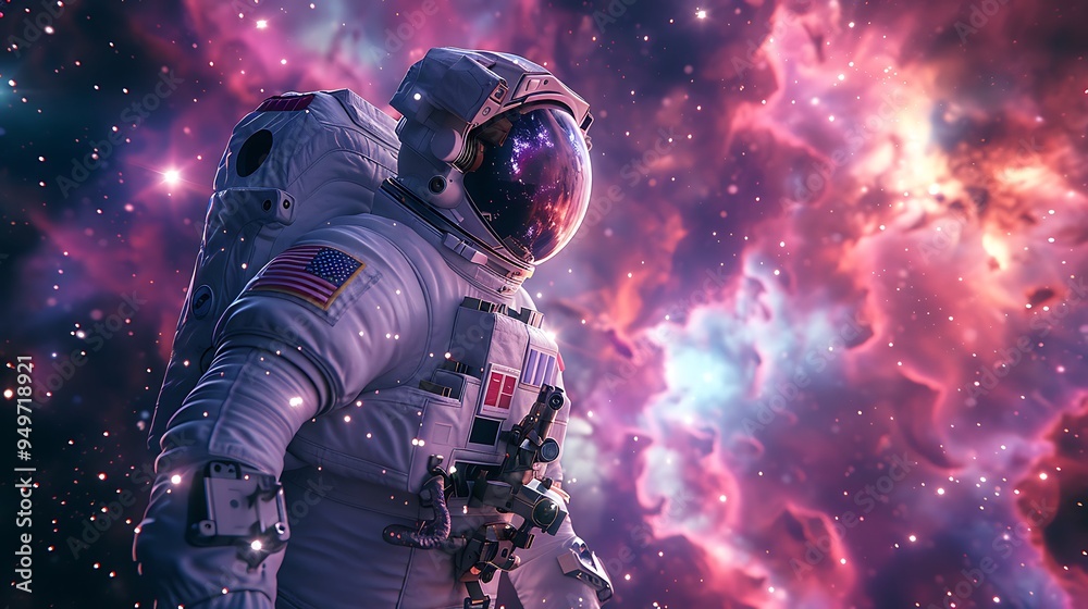 An astronaut looking out of a spacecraft window at a distant nebula, with swirling clouds of purple and blue, the scene capturing the infinite beauty of space, ultra-HD quality, sharp focus, An astronaut looking out of a spacecraft window at a distant nebula, with swirling clouds of purple and blue, the scene capturing the infinite beauty of space, ultra-HD quality, sharp focus,