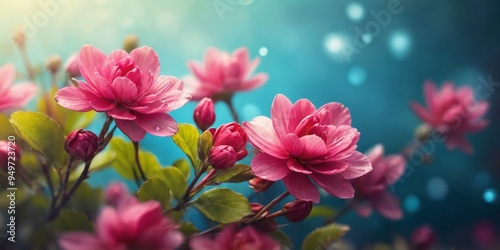 Beautiful floral spring abstract background of nature.