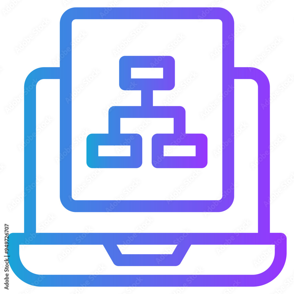 Website structure icon vector illustration concept for Coding and Development icons with perfect gradient color symbol background Website structure icon vector illustration concept for Coding and Development icons with perfect gradient color symbol background