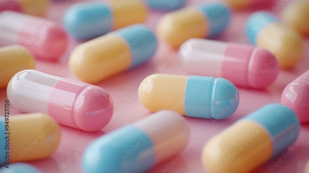 A calming pattern of pastel-colored pills, soft hues, sharp focus, gentle lighting, neat arrangement, hd quality, natural look. --ar 16:9 --v 6.0 --s 250 --style raw A calming pattern of pastel-colored pills, soft hues, sharp focus, gentle lighting, neat arrangement, hd quality, natural look. --ar 16:9 --v 6.0 --s 250 --style raw