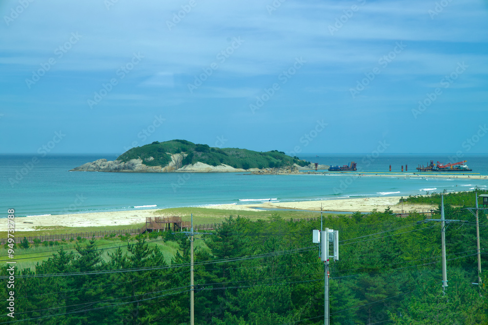 Island and Beach View from Songjiho Tower Island and Beach View from Songjiho Tower