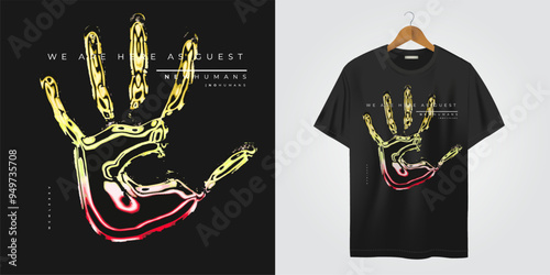 t shirt with urban print