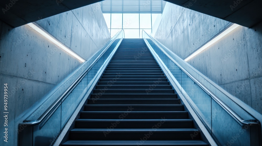 Modern Staircase Leading Upwards Modern Staircase Leading Upwards