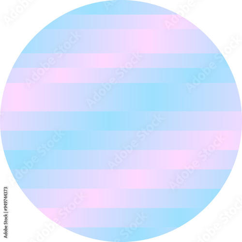 Retro pale cloudy ribbed gradient stripes bubble