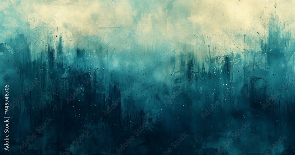 Obraz premium Abstract Landscape Painting with Textured Background