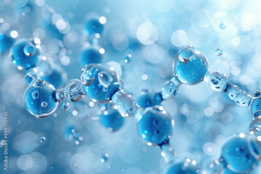 Abstract Water Molecule Abstract Water Molecule