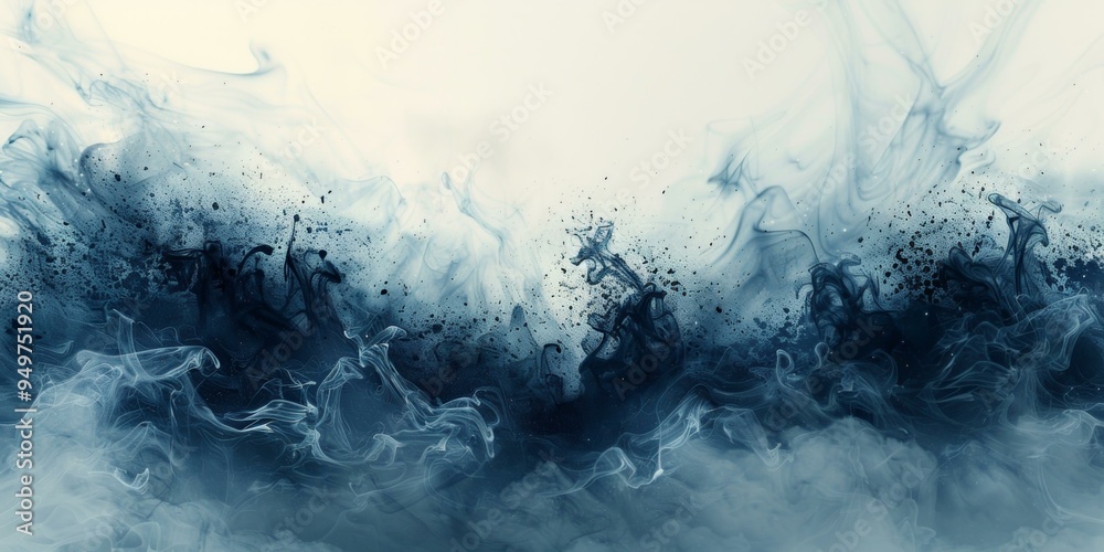 Abstract Artwork with Water and Smoke Abstract Artwork with Water and Smoke