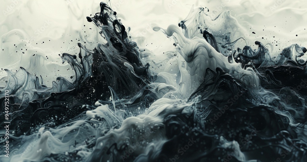 Artwork of Waves, Sea, and Sky Artwork of Waves, Sea, and Sky