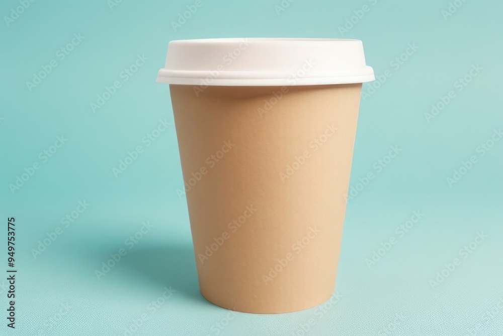 Coffee Paper cup over a color background mockup Coffee Paper cup over a color background mockup