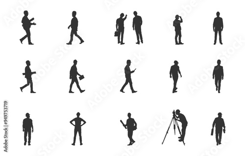 Civil engineer svg, Civil engineer silhouette, Site engineer silhouette, Engineer svg, Site engineer svg, Civil engineer vector illustration. 