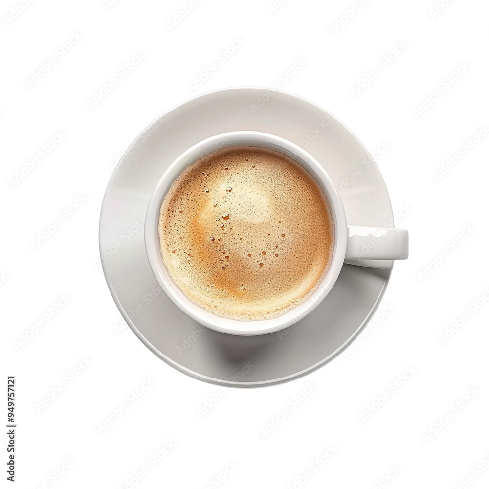 A Cup of Coffee with Foam