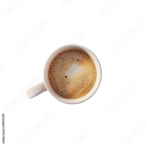 Top View of a Cup of Coffee