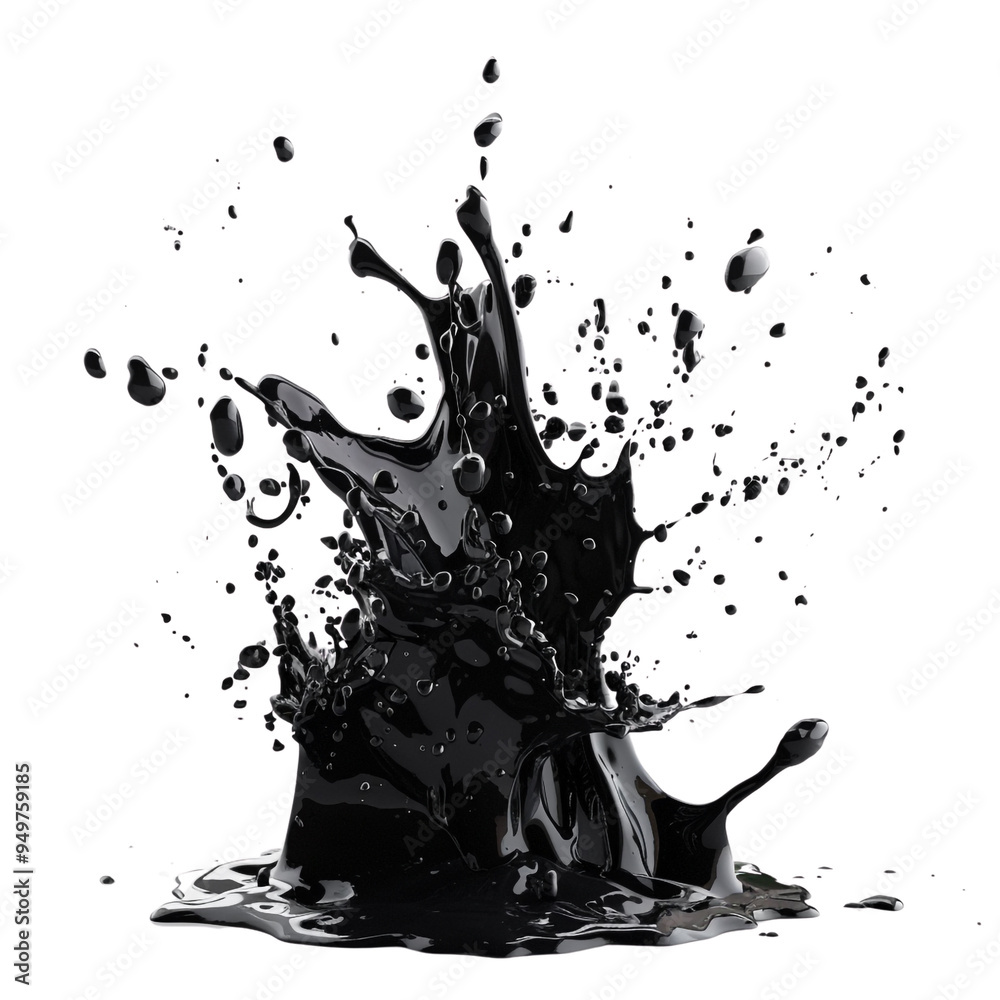 Black Liquid Splash Black Liquid Splash