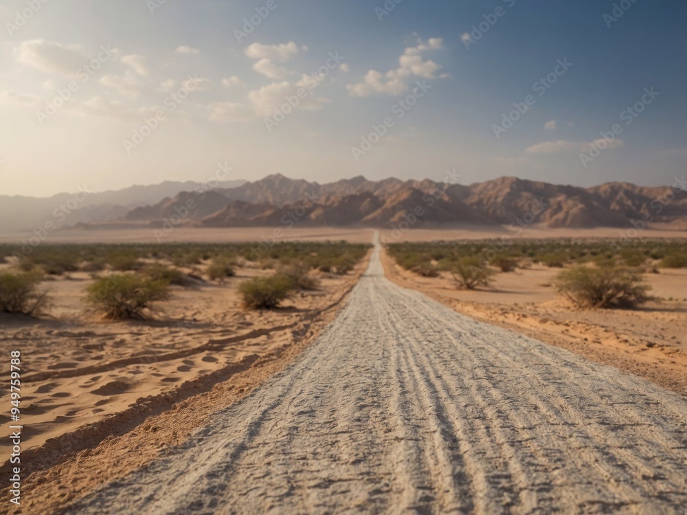 Road trip through Oman's sandy desert landscape. Road trip through Oman's sandy desert landscape.