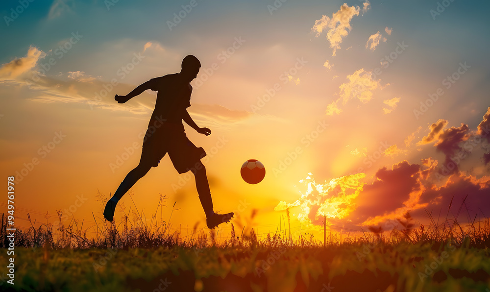 football-themed graphic and photo for advertising football-themed graphic and photo for advertising